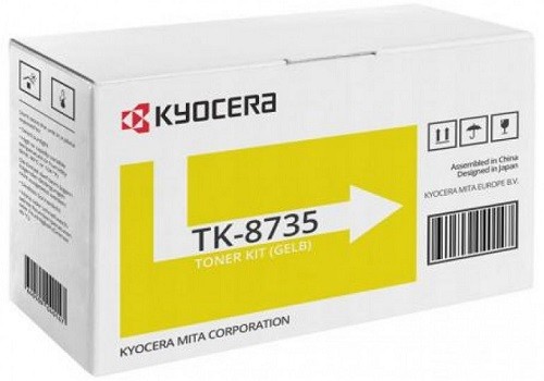 Тонер-картридж Kyocera TK-8735Y для принтеров TASKalfa 7052ci/ 8052ci/ 7353ci/ 8353ci, желтый, 40000 стр. (1T02XNANL0)