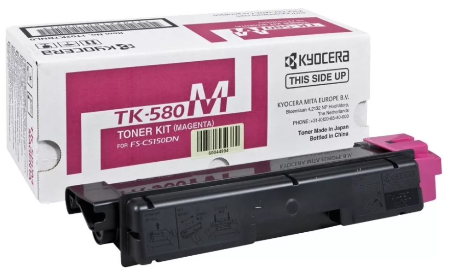 Тонер-картридж Kyocera TK-580M 2 800 стр. Magenta для FS-C5150DN (1T02KTBNL0)