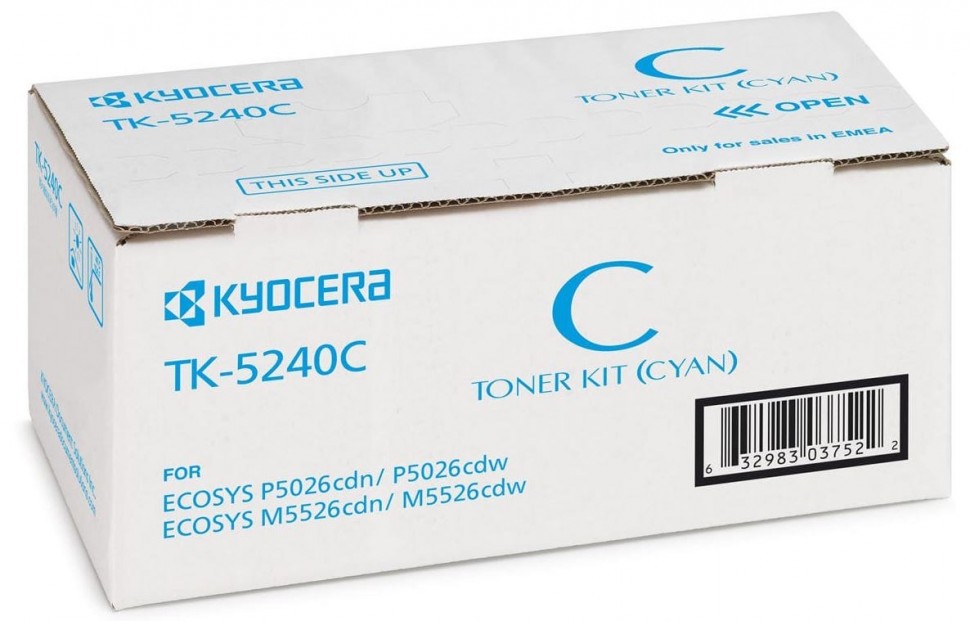 Тонер-картридж Kyocera TK-5240C 3 000 стр. Cyan для P5026cdn/ cdw, M5526cdn/ cdw (1T02R7CNL0)