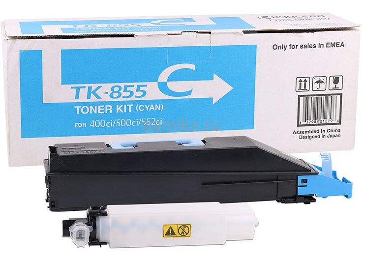 Тонер-картридж Kyocera TK-855C 18 000 стр. Cyan для TASKalfa 400ci/ 500ci/ 552ci (1T02H7CEU0)
